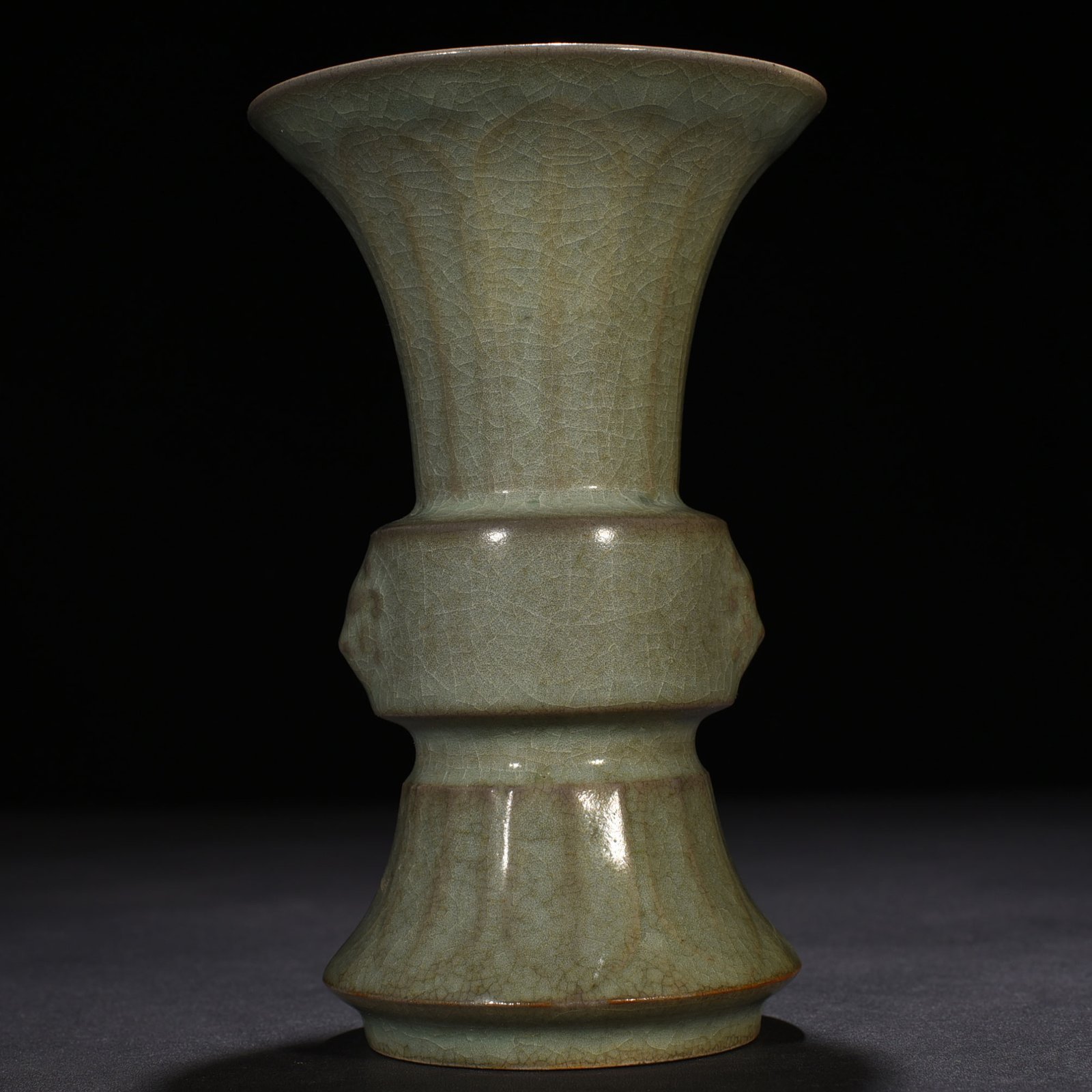 Song Dynasty Ru kiln celadon flower goblet of
