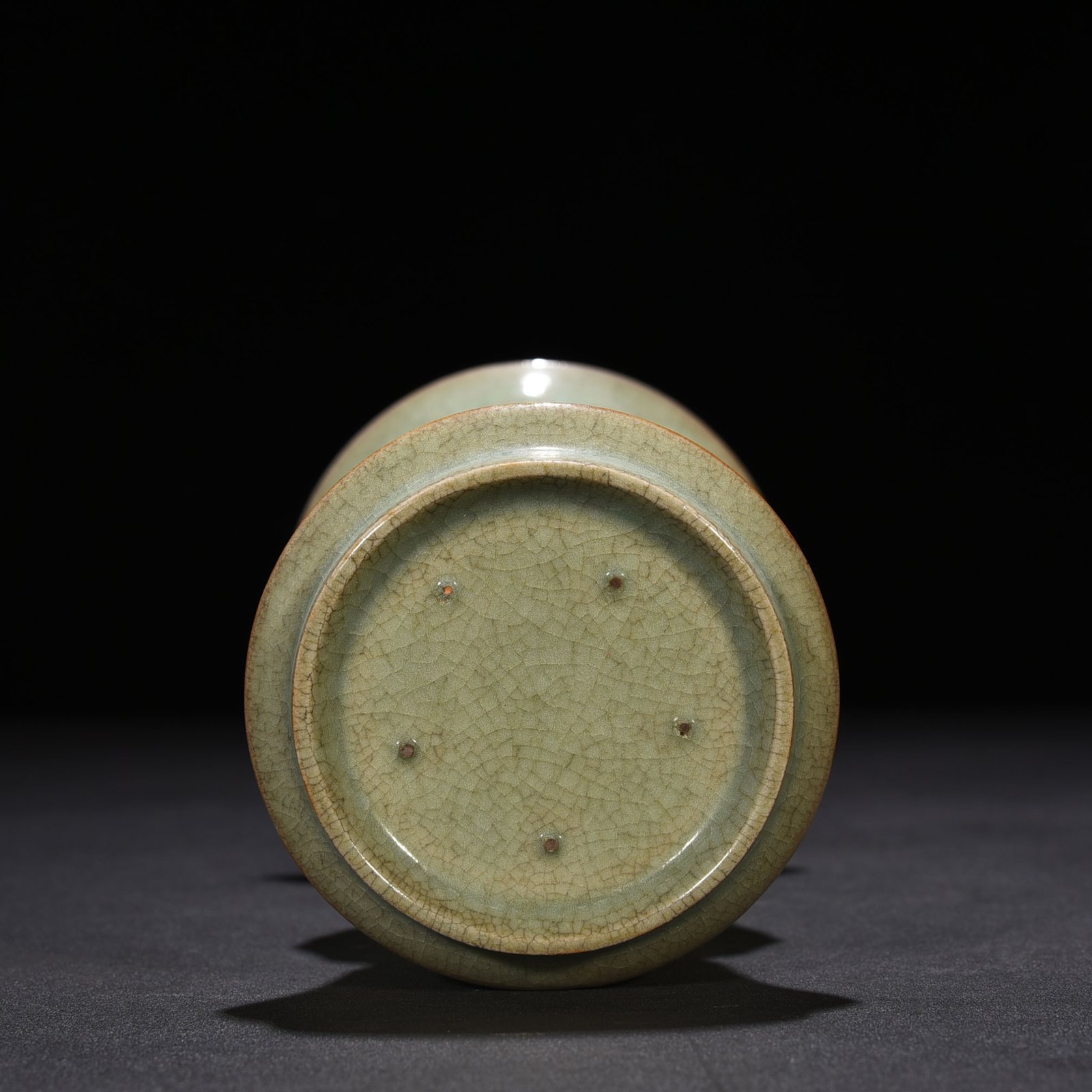 Song Dynasty Ru kiln celadon flower goblet of