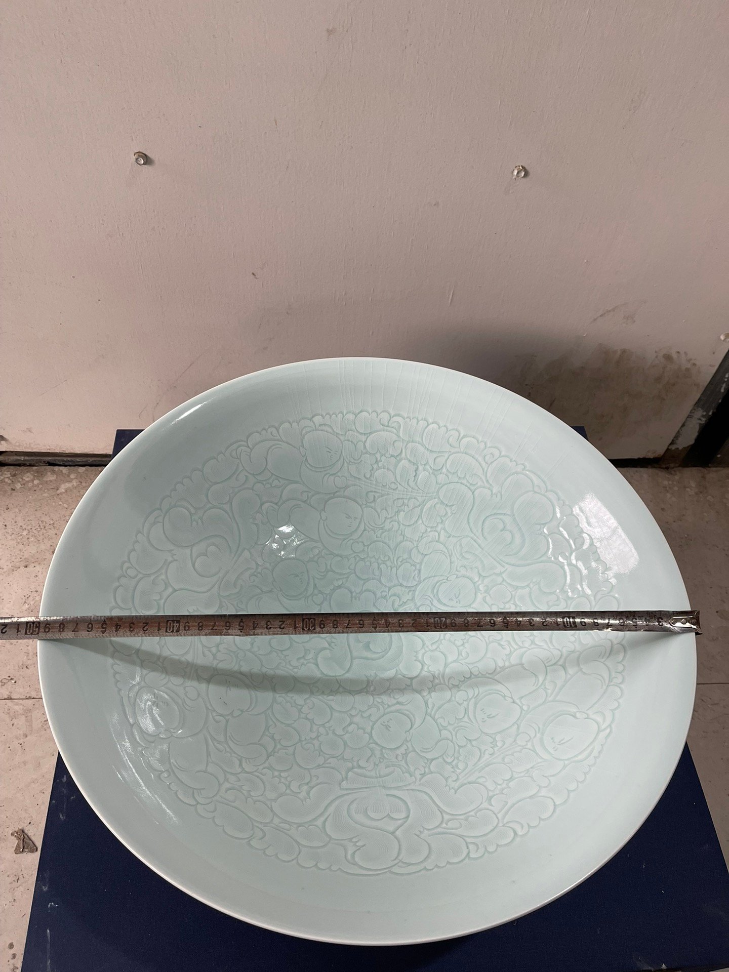 Song Dynasty Hutian kiln with nine sons and panzhi doll pattern large bowl