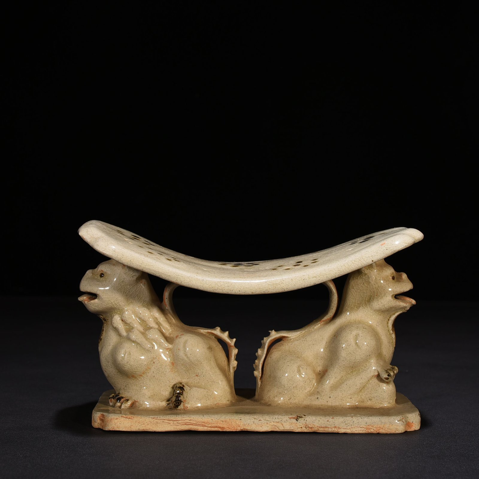 Song Dynasty Hutian Kiln Auspicious Animal Pillow
