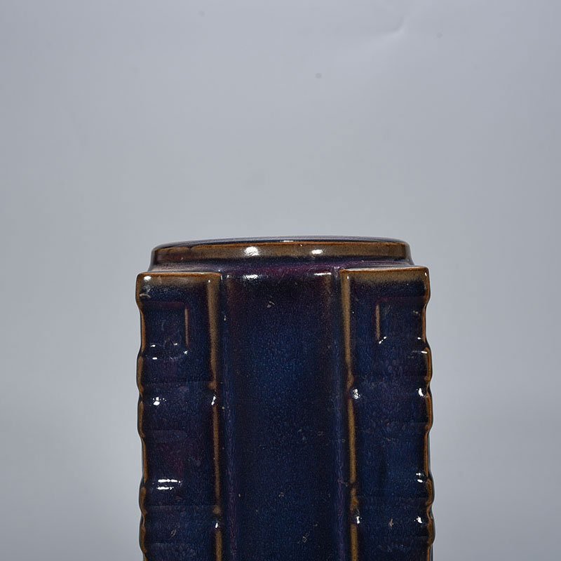 Song Dynasty Jun kiln Fenghua model rose purple glaze Cong style vase