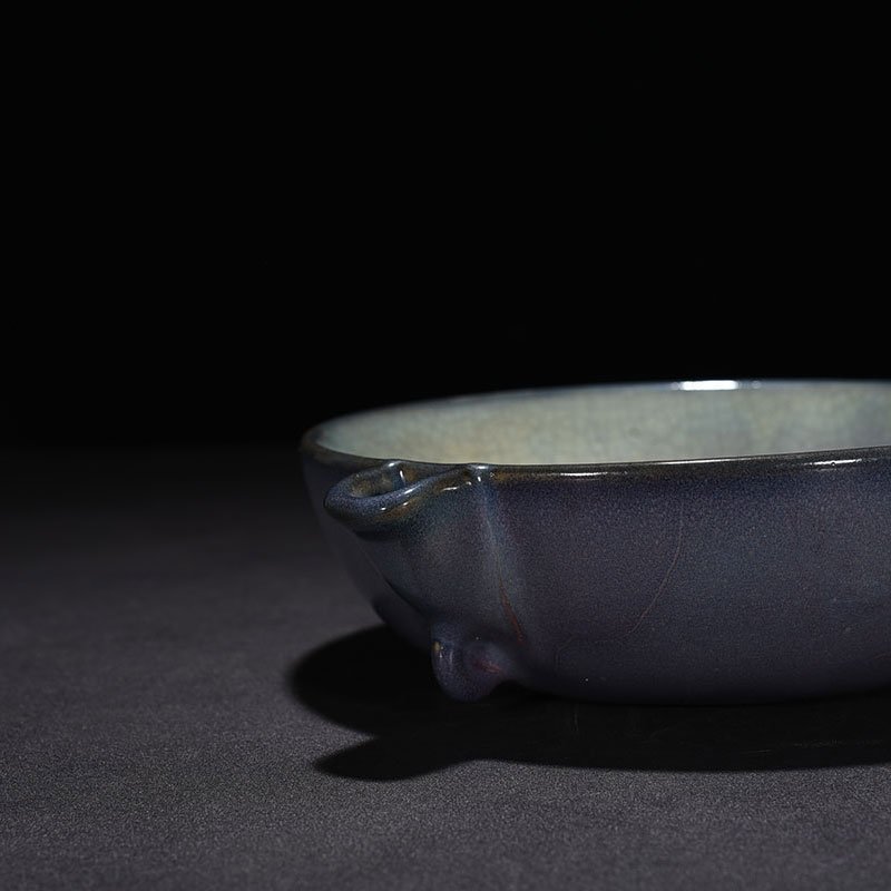 Song Dynasty Jun kiln model obsidian rose purple glaze