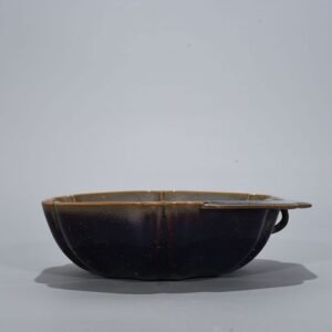 Song Dynasty Jun kiln style rose purple glaze hat and ear washer