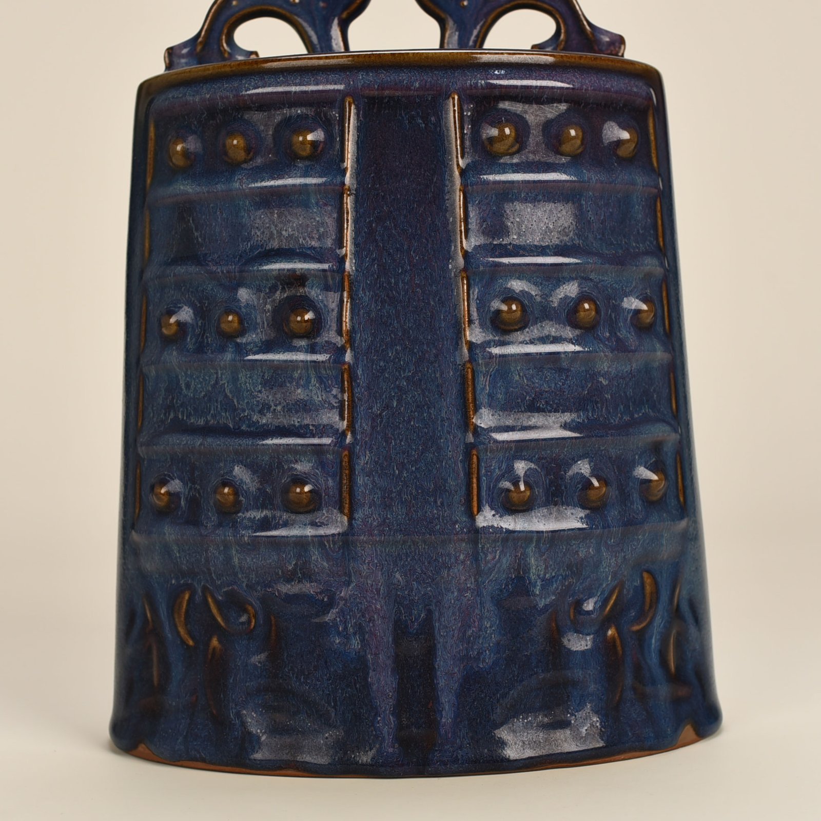 Song Dynasty Jun kiln Jingguo model rose purple glaze chime