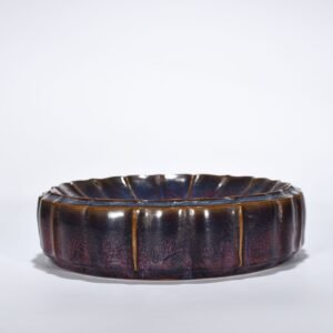 Song Dynasty Jun kiln rose purple glaze sunflower mouth wash