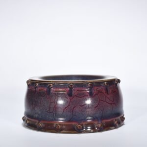Song Dynasty Jun kiln rose purple glaze drum nail wash