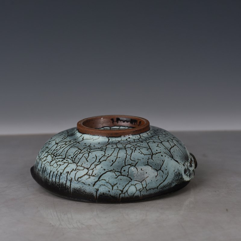 Song Dynasty Jun kiln peach-shaped washer