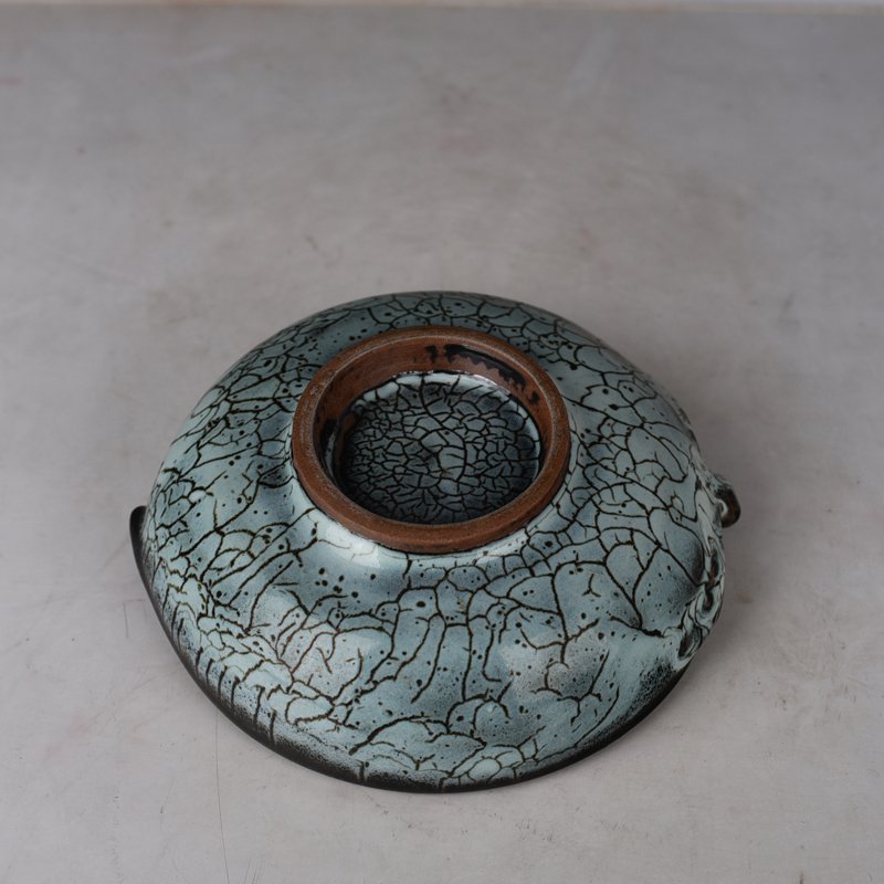Song Dynasty Jun kiln peach-shaped washer