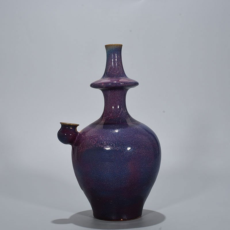 Song Dynasty Jun kiln rose purple glaze military holding