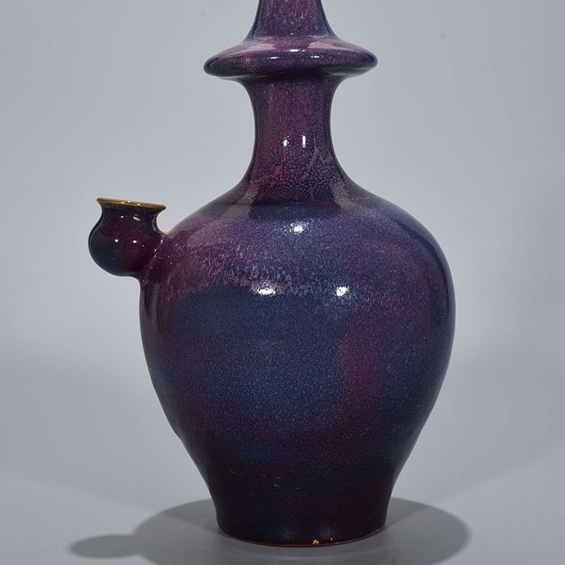 Song Dynasty Jun kiln rose purple glaze military holding