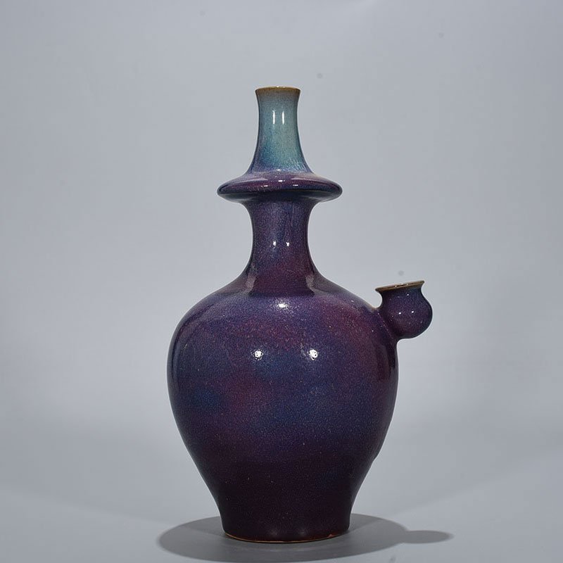 Song Dynasty Jun kiln rose purple glaze military holding