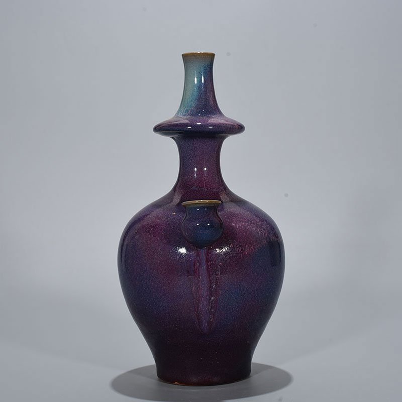 Song Dynasty Jun kiln rose purple glaze military holding