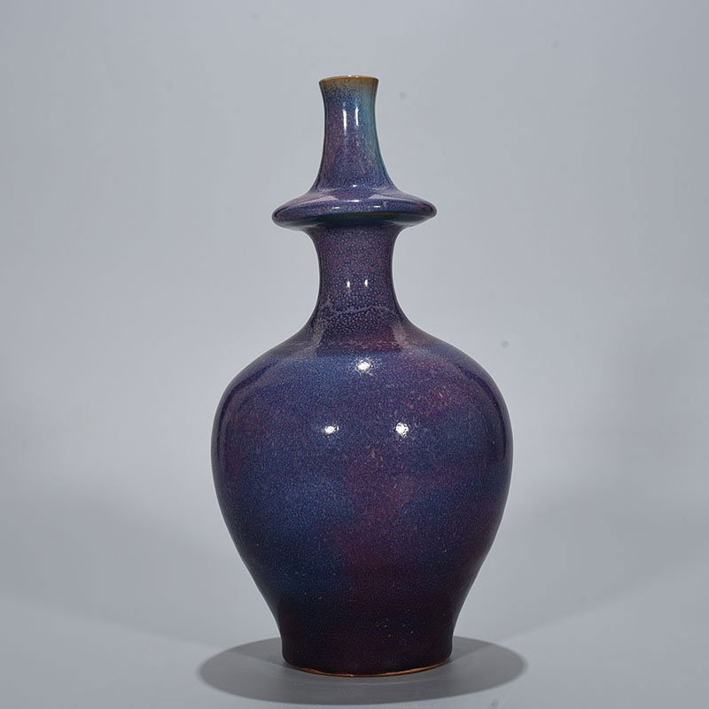 Song Dynasty Jun kiln rose purple glaze military holding