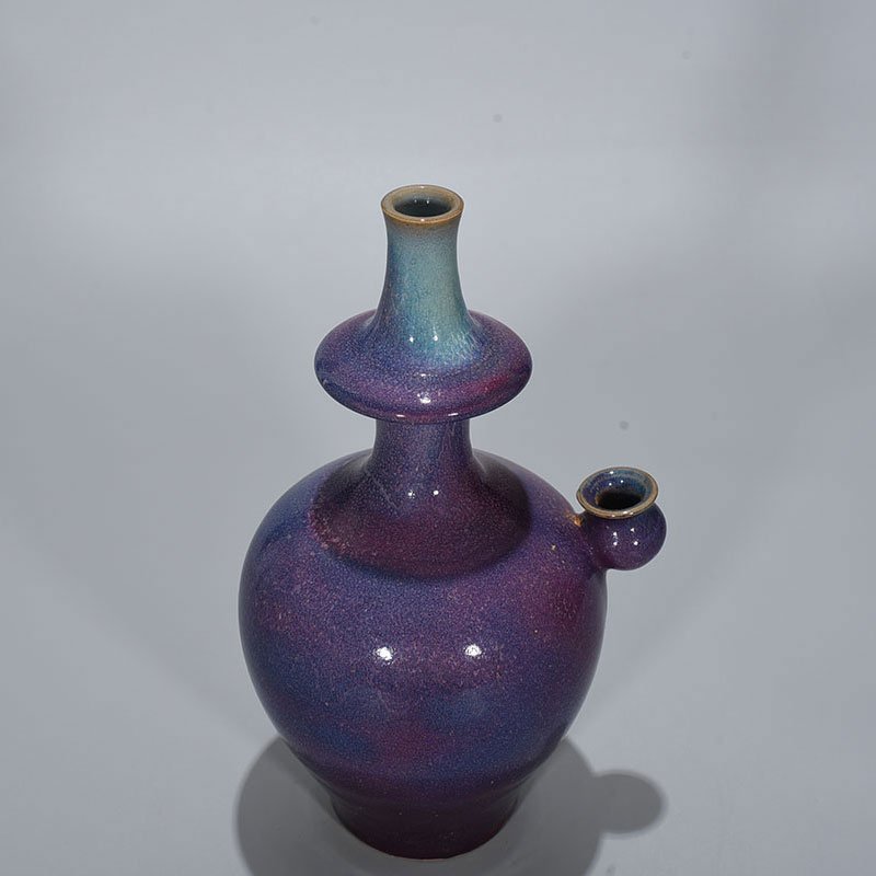 Song Dynasty Jun kiln rose purple glaze military holding