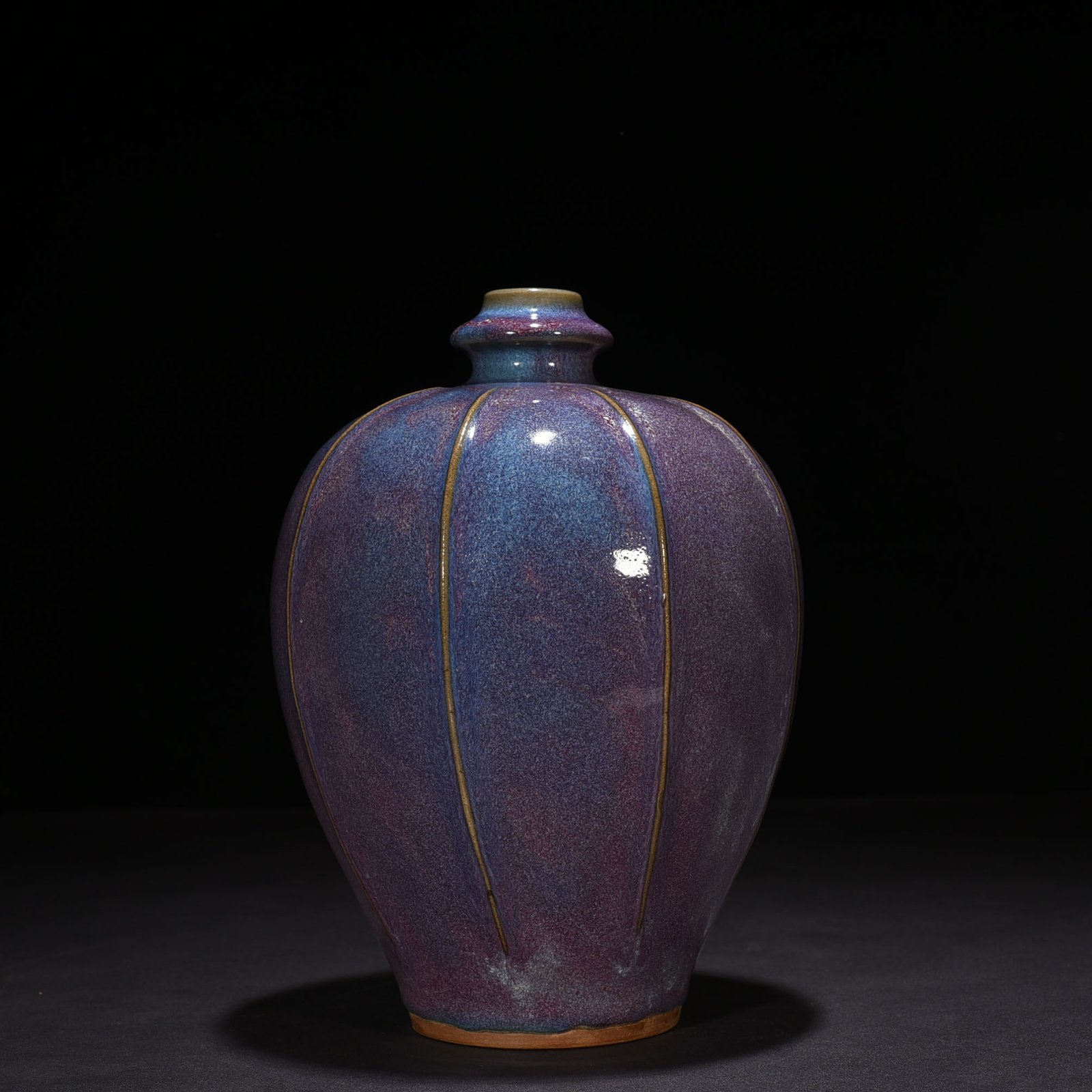 Song Dynasty Jun kiln rose purple glaze plum vase