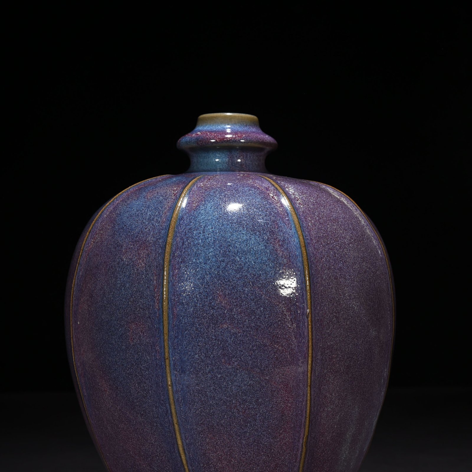 Song Dynasty Jun kiln rose purple glaze plum vase