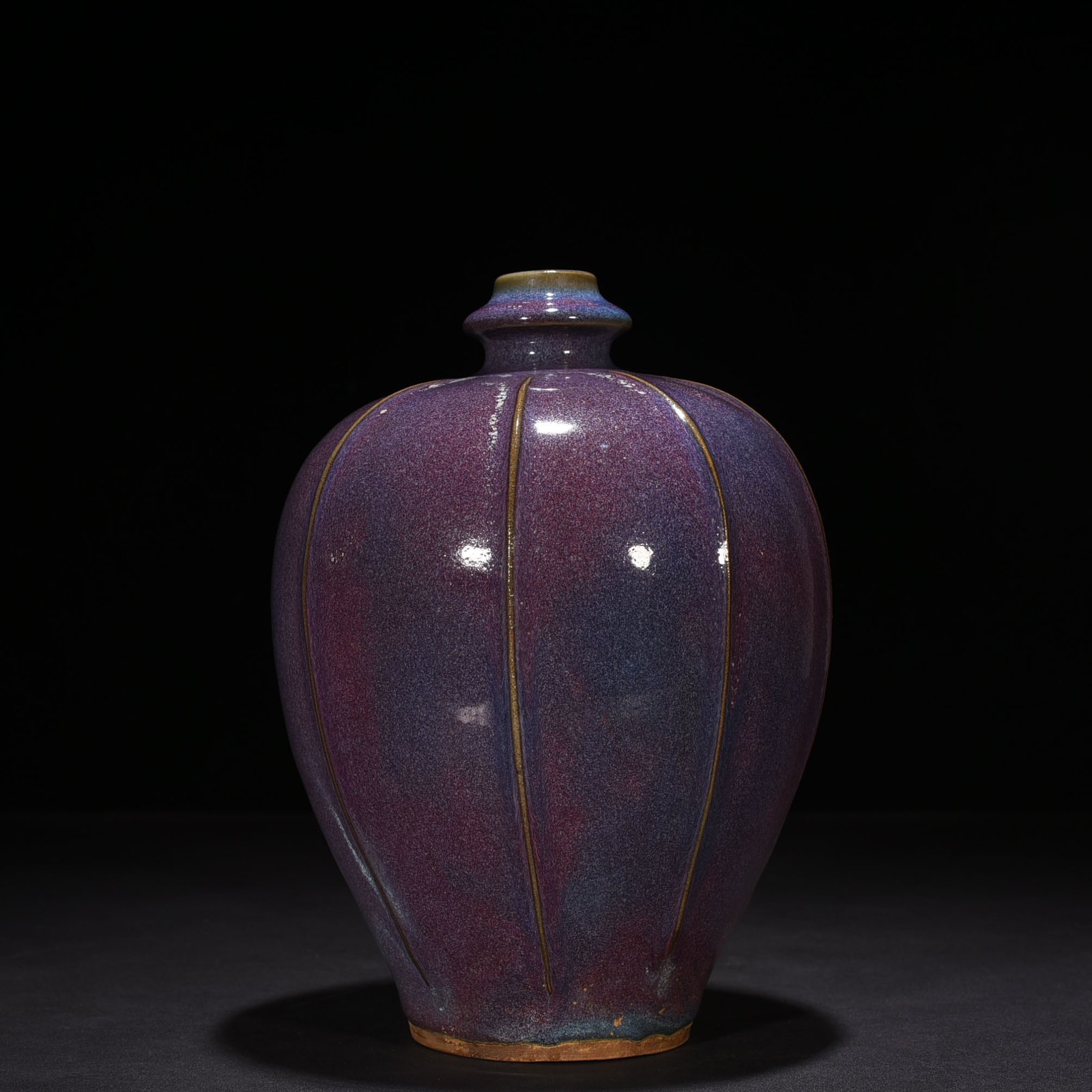 Song Dynasty Jun kiln rose purple glaze plum vase