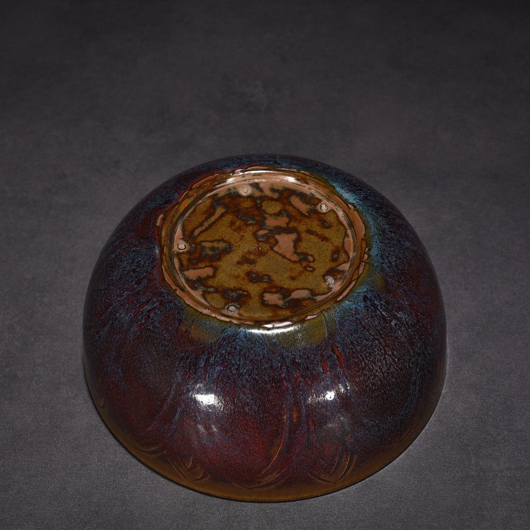 Song Dynasty Jun kiln rose purple glaze dragon bowl