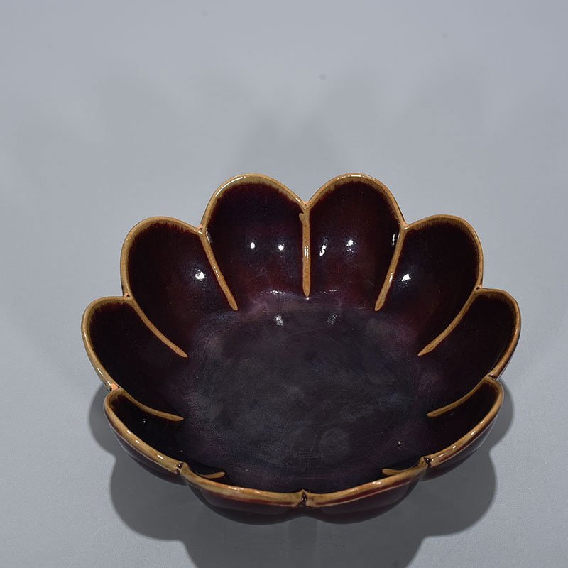 Song Dynasty Jun kiln rose purple glaze lotus wash