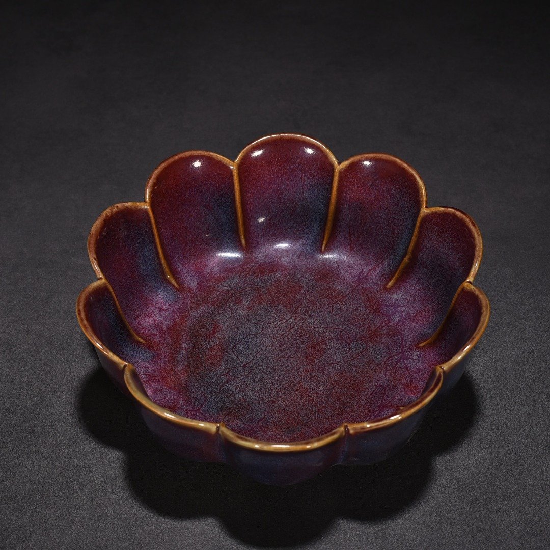 Song Dynasty Jun kiln rose purple glaze lotus wash