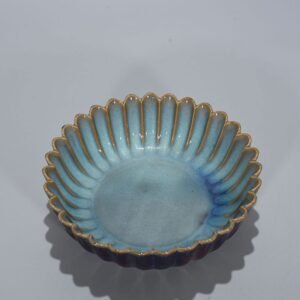 Song Dynasty Jun kiln rose purple glaze chrysanthemum petal wash