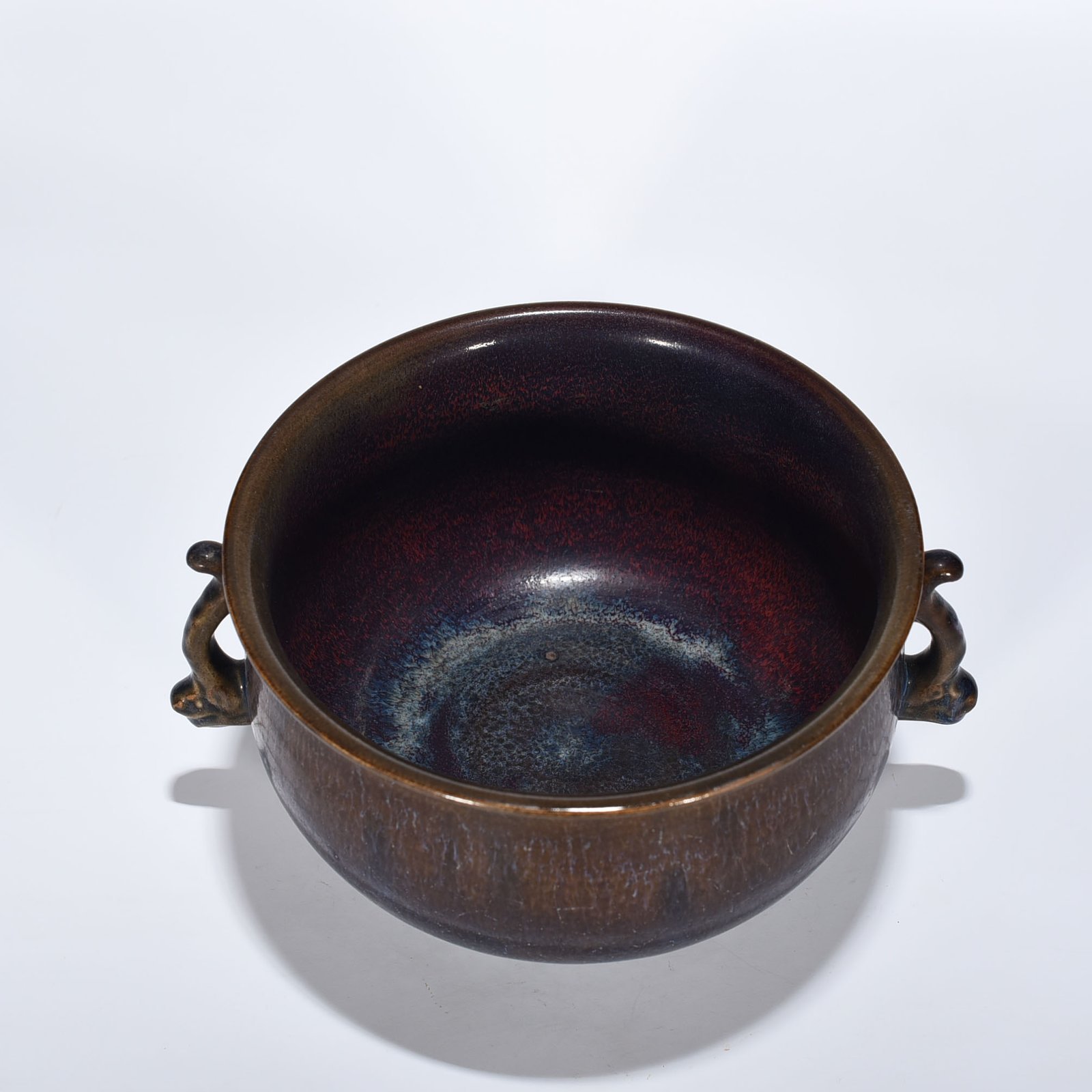Song Dynasty Jun kiln rose purple glaze earthworm stove