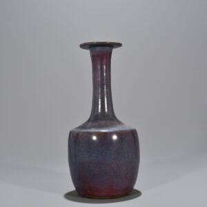 Song Dynasty Jun kiln rose purple glaze heavy plate mouth vase