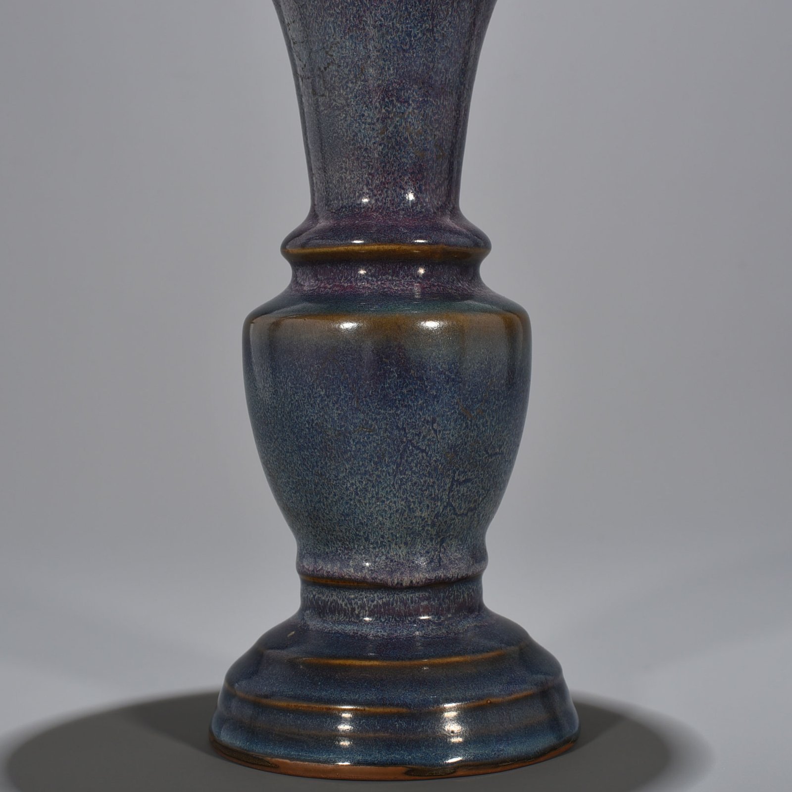 Song Dynasty Jun kiln rose purple glaze heavy style flower goblet