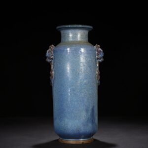 Song Dynasty Jun Kiln Kiln Transformation Jun Glaze Ear-shaped Vase