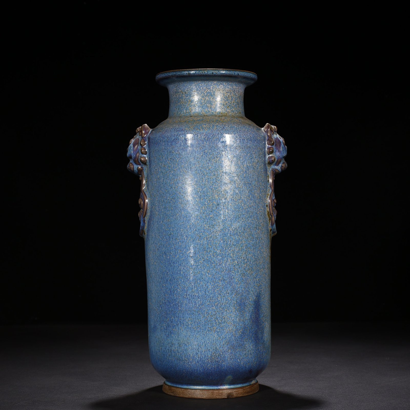 Song Dynasty Jun Kiln Kiln Transformation Jun Glaze Ear-shaped Vase