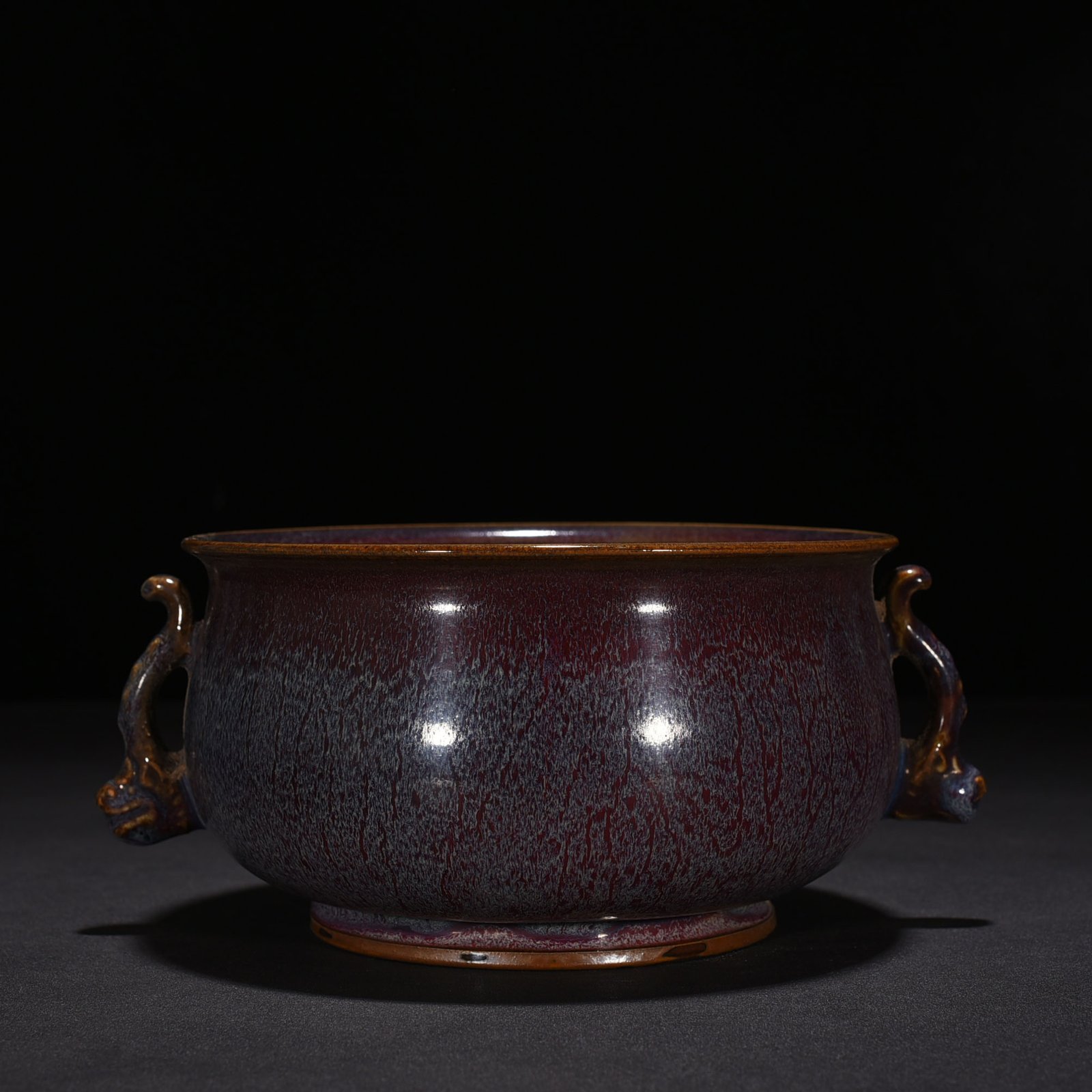 Song Dynasty Jun kiln kiln rose purple glaze sunflower wash