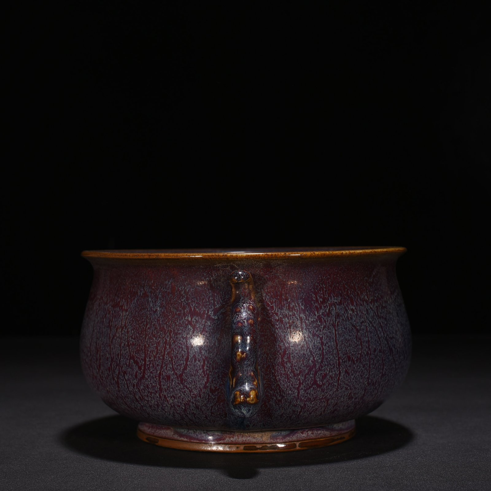 Song Dynasty Jun kiln kiln rose purple glaze sunflower wash