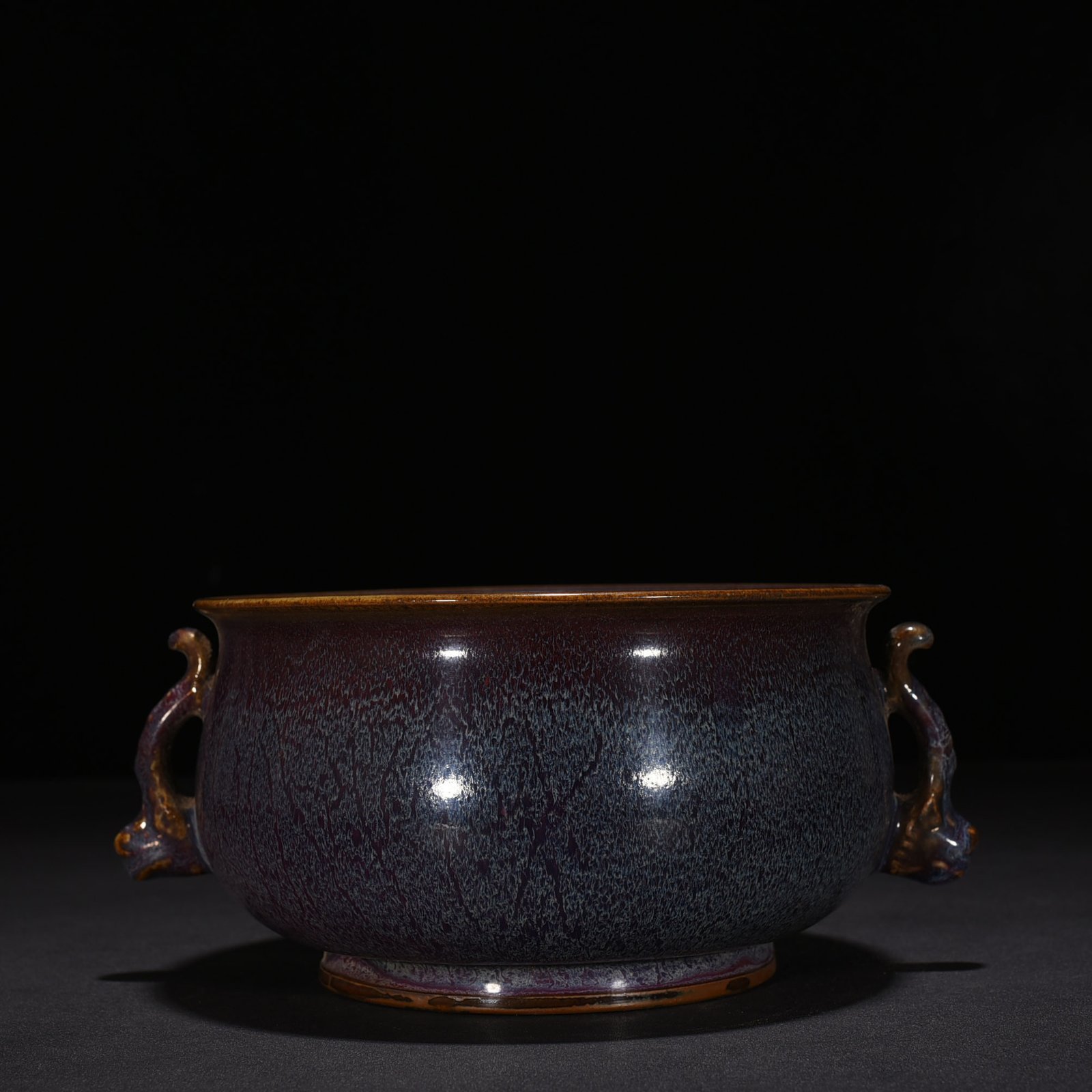 Song Dynasty Jun kiln kiln rose purple glaze sunflower wash