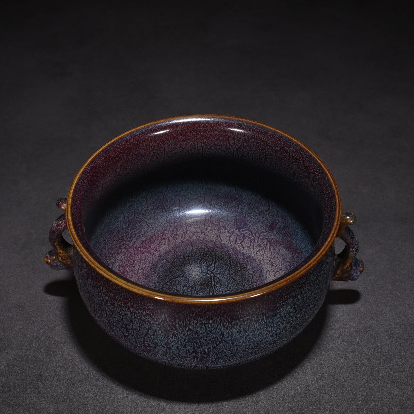 Song Dynasty Jun kiln kiln rose purple glaze sunflower wash