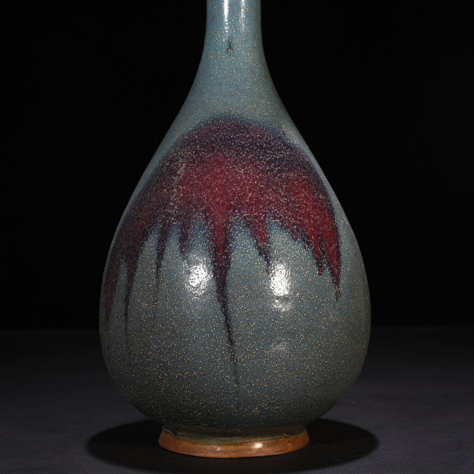 Song Dynasty Jun kiln jade pot spring vase with flower mouth