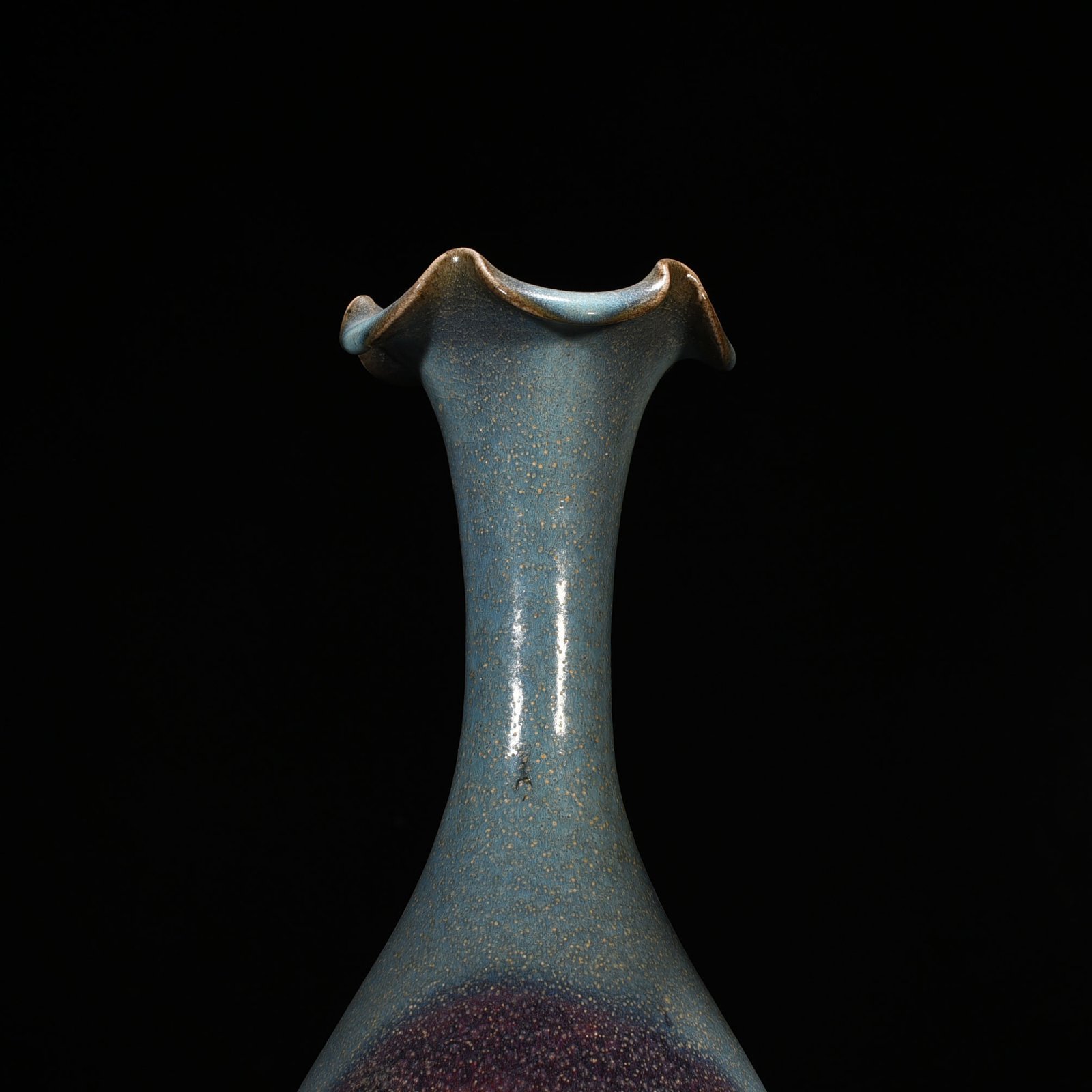 Song Dynasty Jun kiln jade pot spring vase with flower mouth