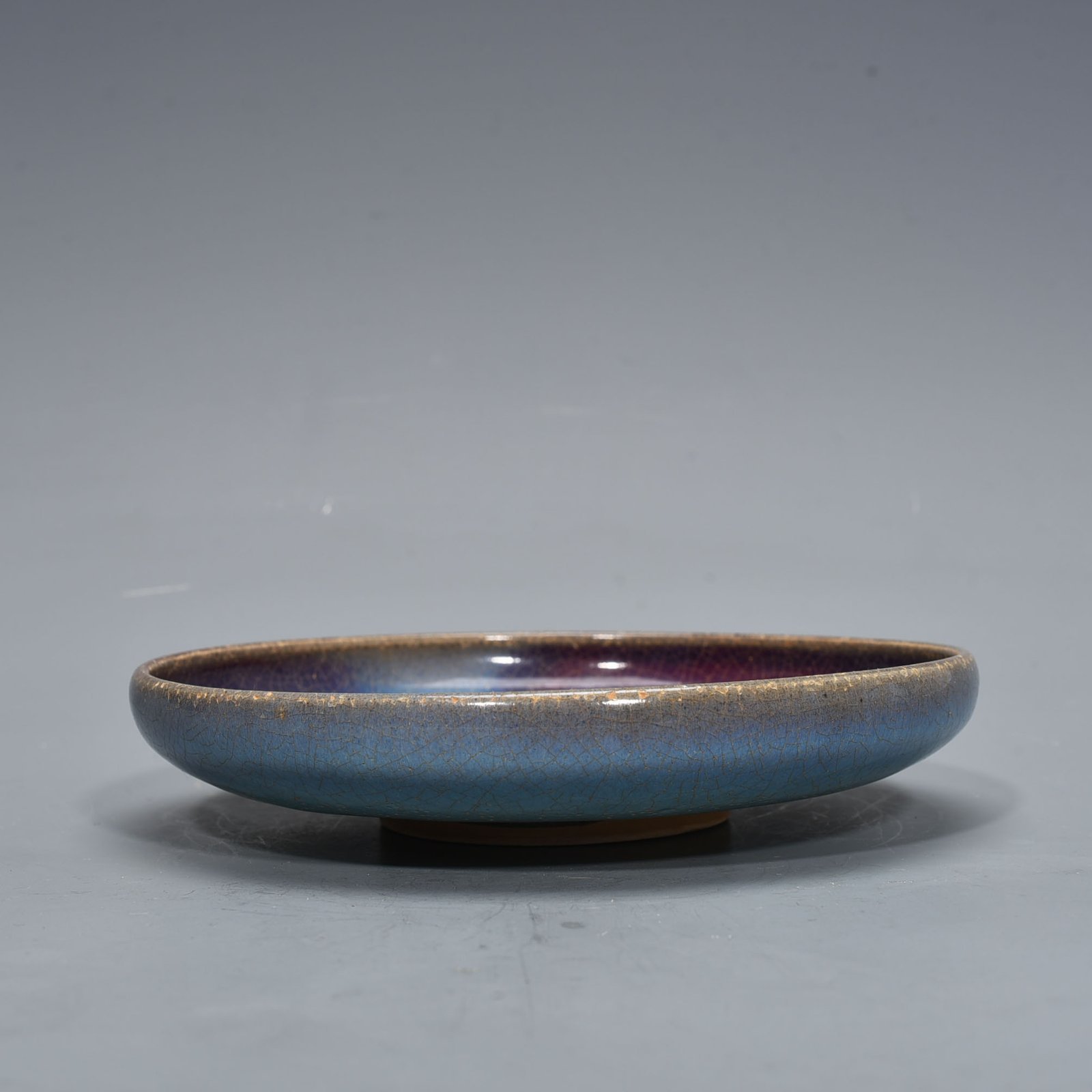 Song Dynasty Jun kiln variable glaze plate