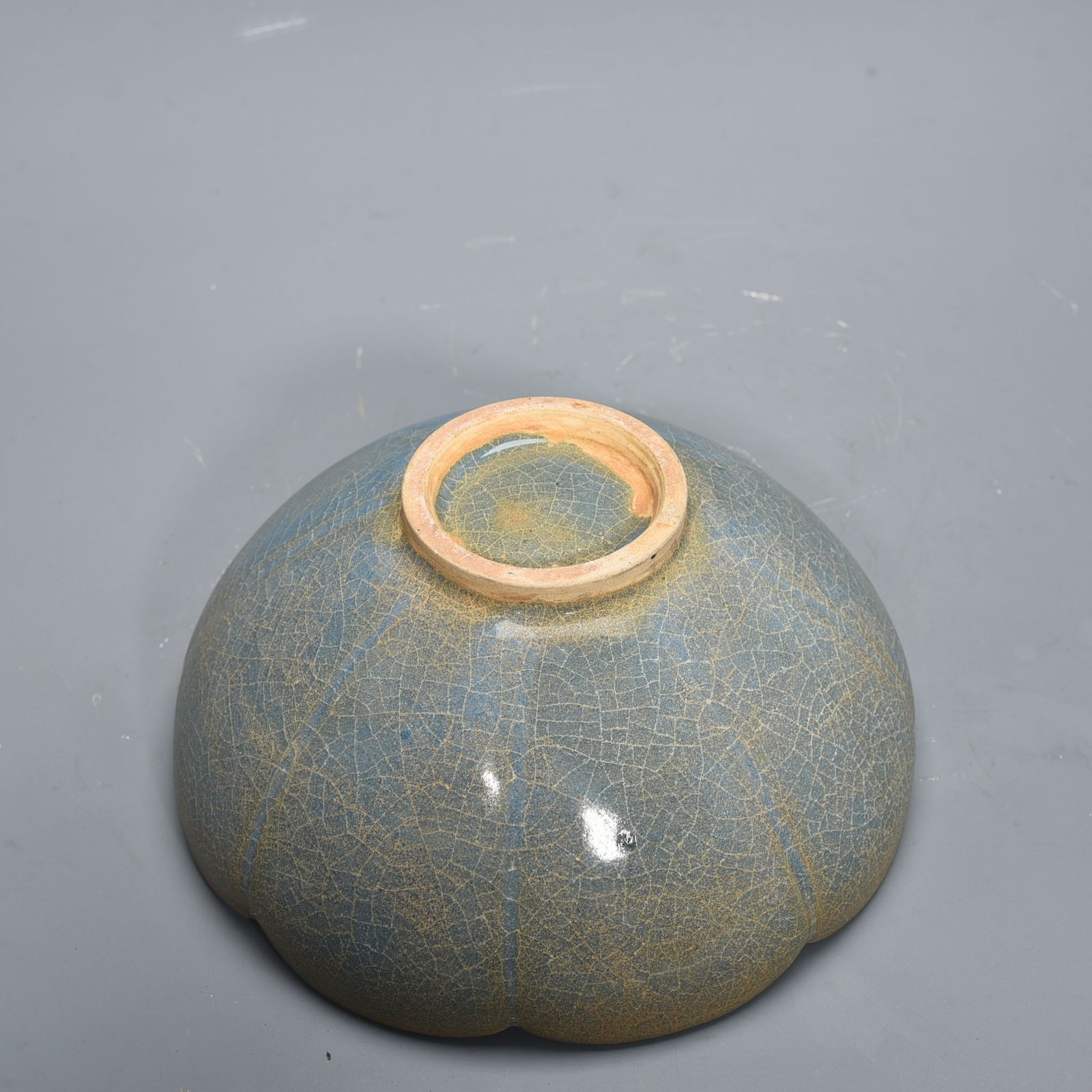 Song Dynasty Jun kiln variable glaze sunflower mouth bowl