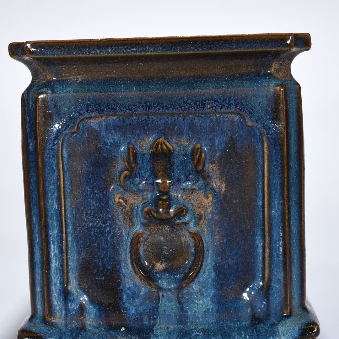 Song Dynasty Jun kiln Shaosheng first year rose purple glaze pen holder