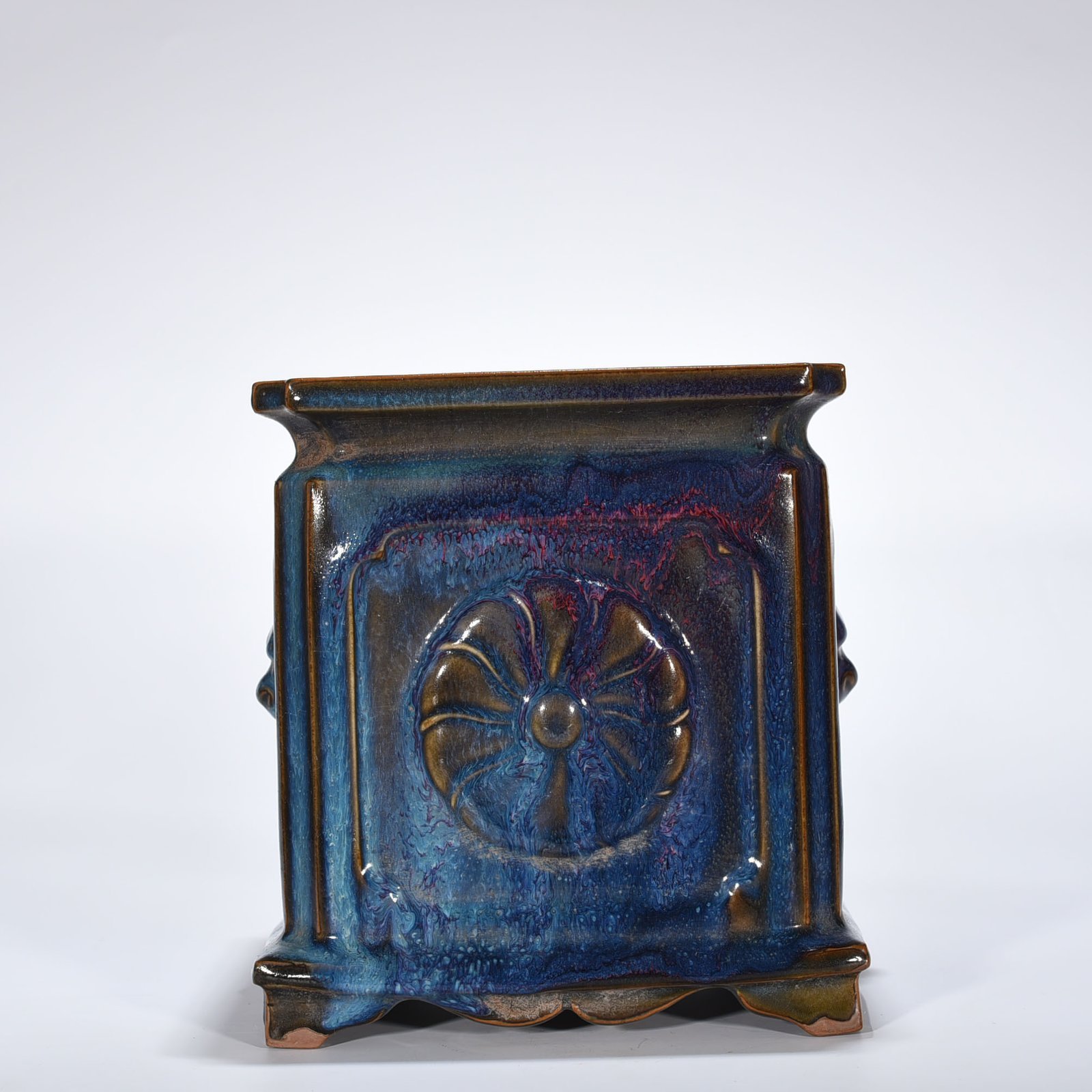 Song Dynasty Jun kiln Shaosheng first year rose purple glaze pen holder