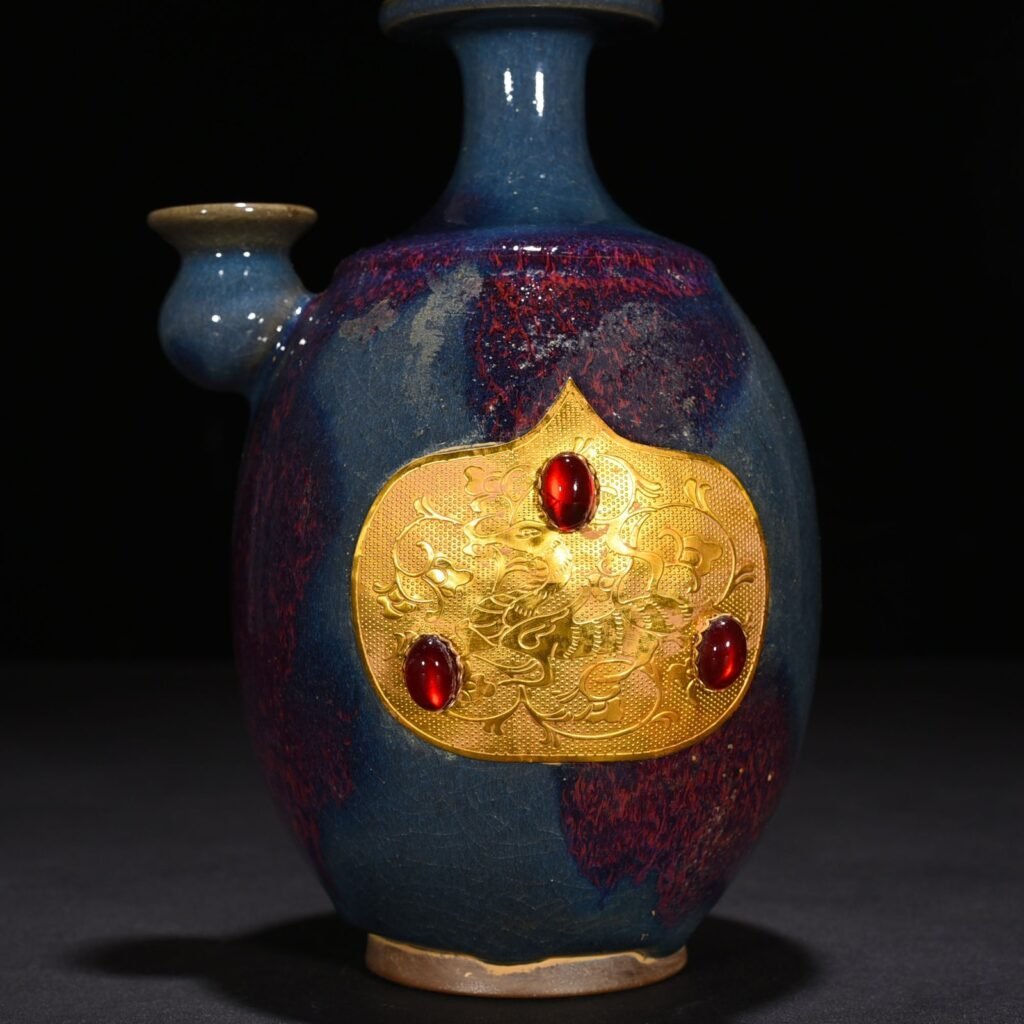 Song Dynasty Jun kiln Yaobao rose purple glaze military holding inlaid