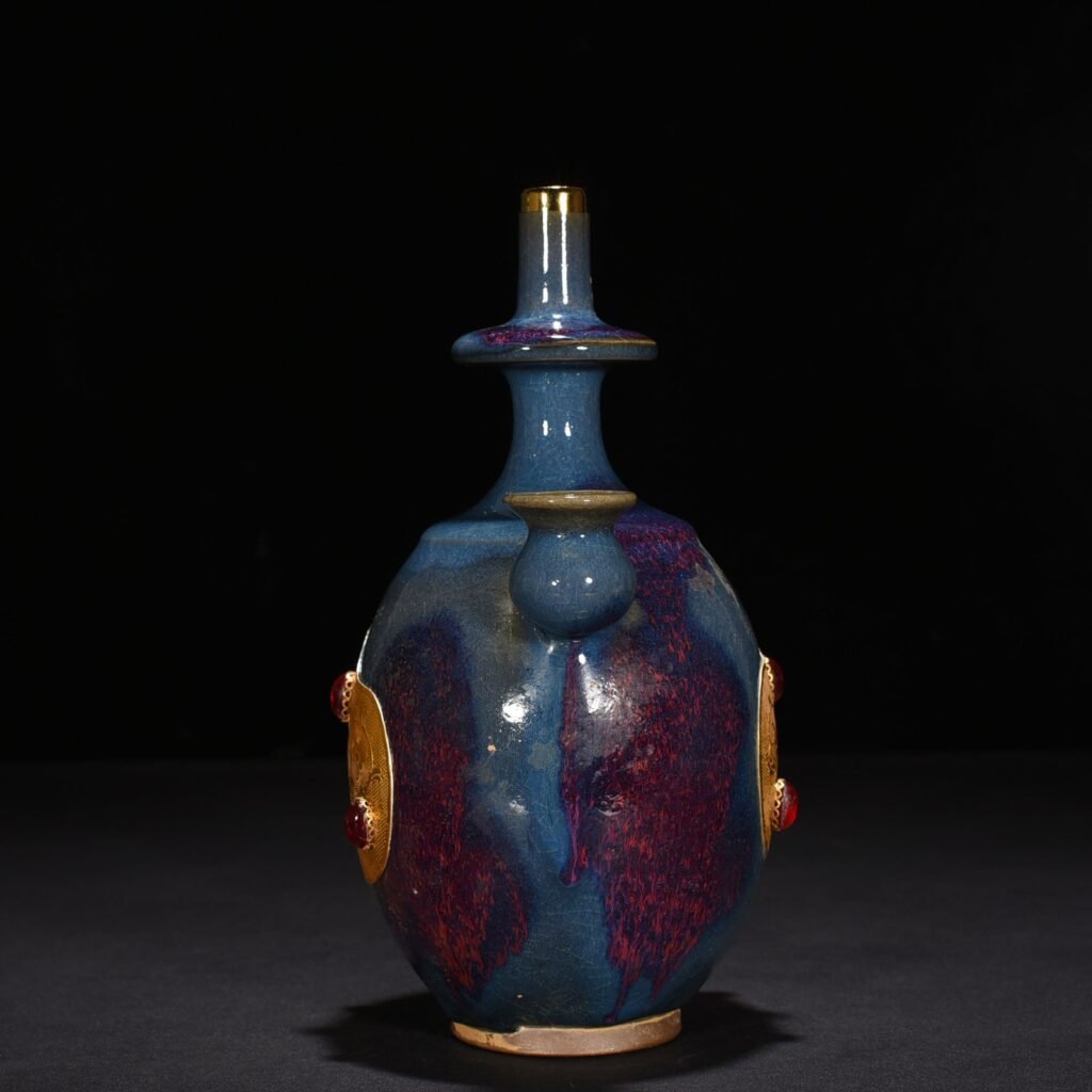 Song Dynasty Jun kiln Yaobao rose purple glaze military holding inlaid