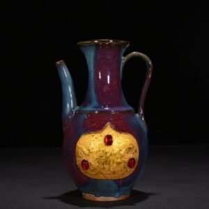 Song Dynasty Jun kiln Yaobao rose purple glaze ewer inlaid