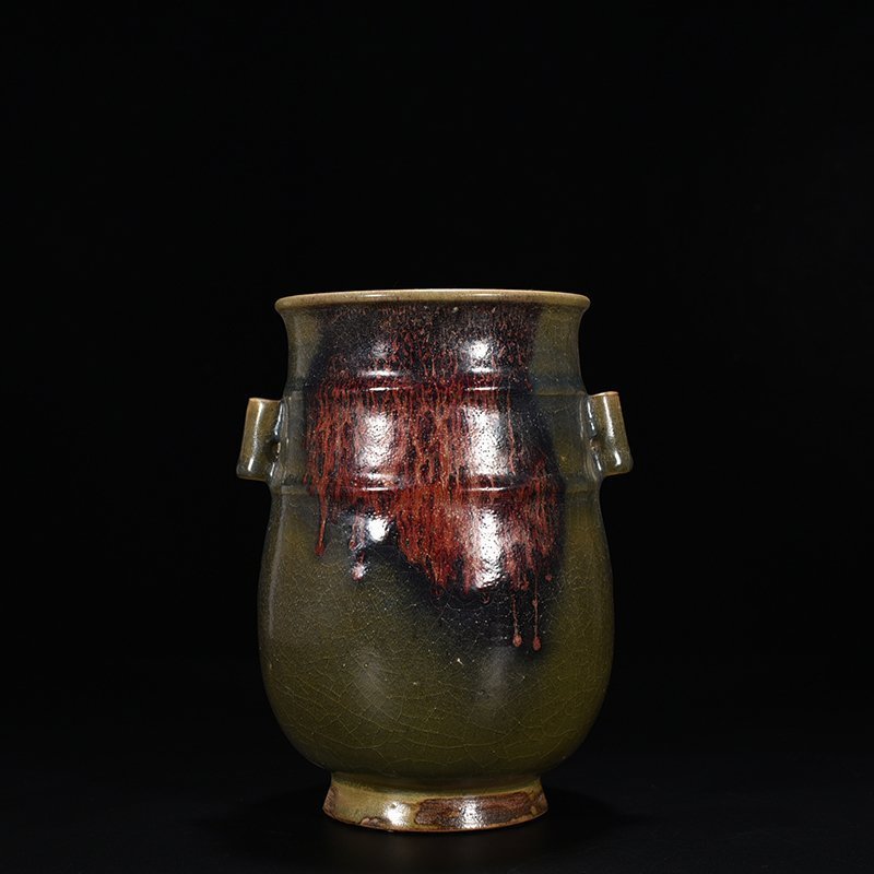 Song Dynasty Jun kiln Yaoban ear vase