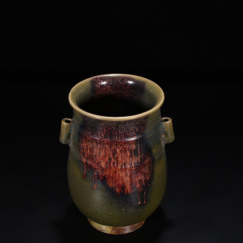 Song Dynasty Jun kiln Yaoban ear vase