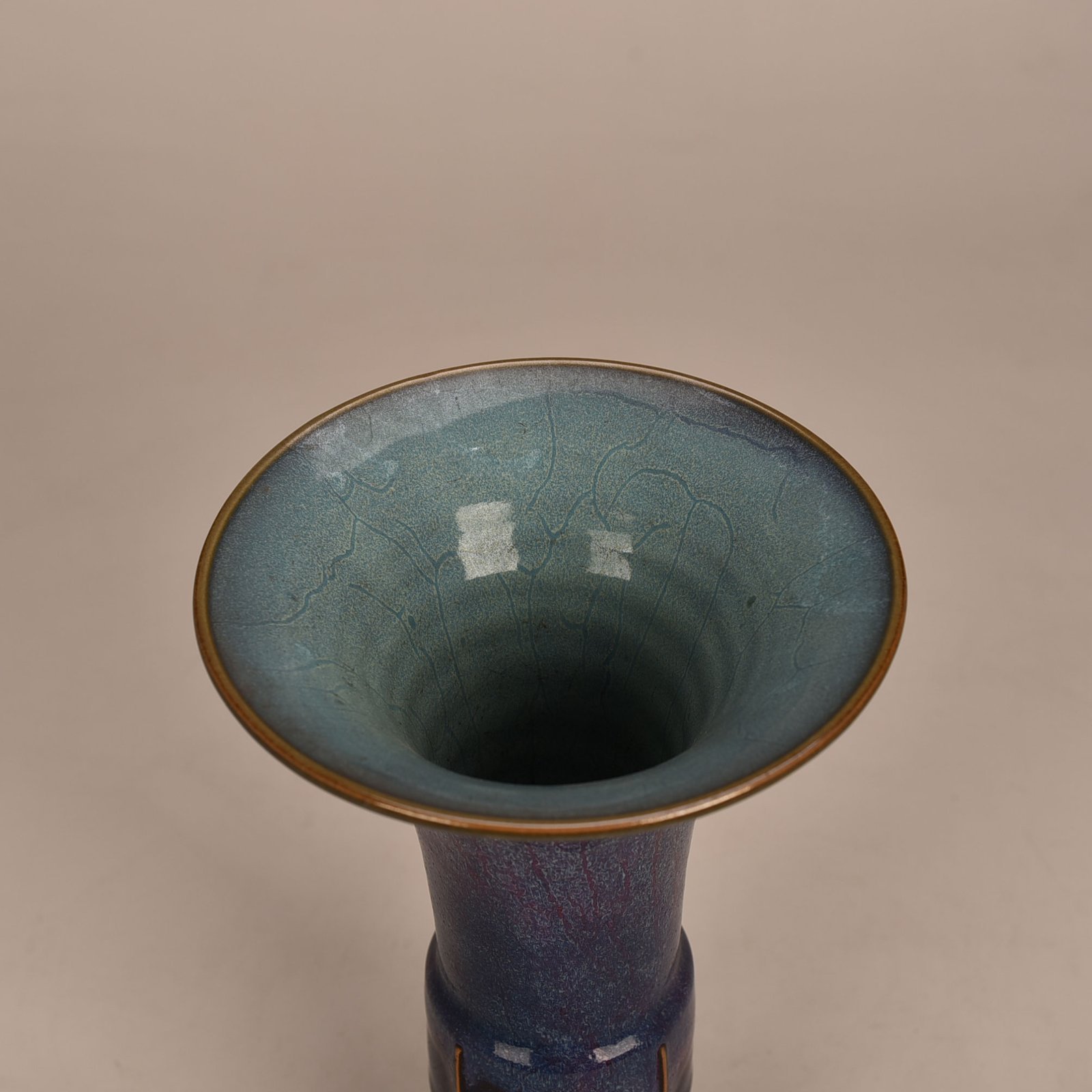 Song dynasty Jun kiln heavy and purple glaze flower goblet
