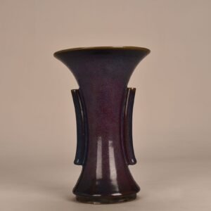Song Dynasty Jun Kiln Heavy Harmony Rose Purple Glazed Flower Goblet