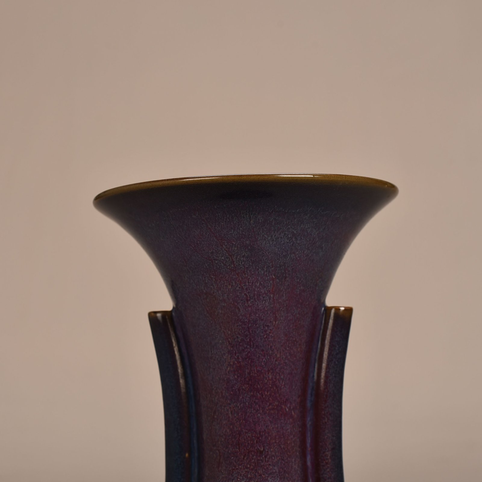 Song Dynasty Jun Kiln Heavy Harmony Rose Purple Glazed Flower Goblet