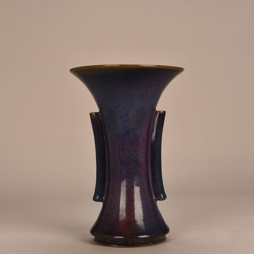 Song Dynasty Jun Kiln Heavy Harmony Rose Purple Glazed Flower Goblet