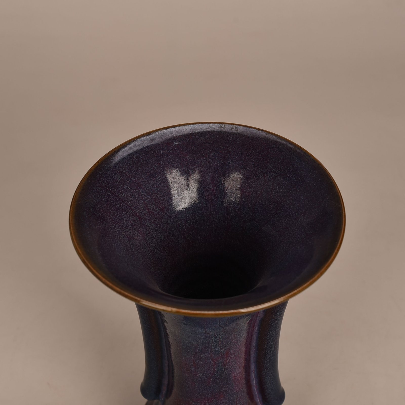 Song Dynasty Jun Kiln Heavy Harmony Rose Purple Glazed Flower Goblet